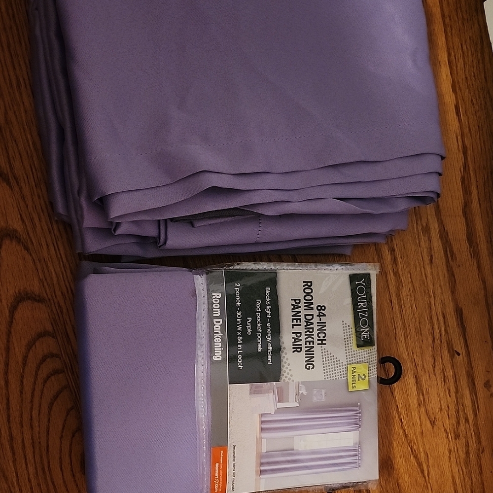 Purple Blackout Curtain Panel Pair